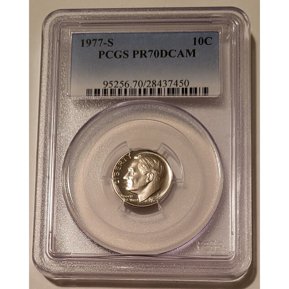1977 S Roosevelt Dime Proof PR70 DCAM PCGS